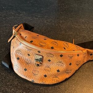 MCM Fursten Visetos Medium Belt Bag
